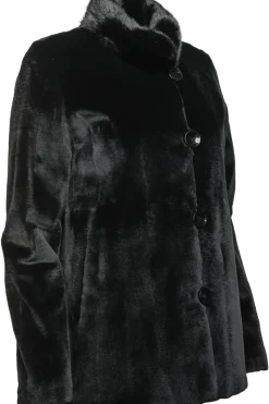 Best Reversible Horizontal Super Sheared & Long Haired Mink Fur Jacket Women Fur Jackets