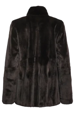 Best Reversible Horizontal Super Sheared & Long Haired Mink Fur Jacket Women Fur Jackets