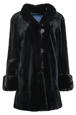 Clearance Reversible Sheared & Long Haired Mink Fur Jacket Women Mink|Fur Jackets