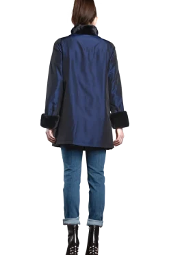 Clearance Reversible Sheared & Long Haired Mink Fur Jacket Women Mink|Fur Jackets