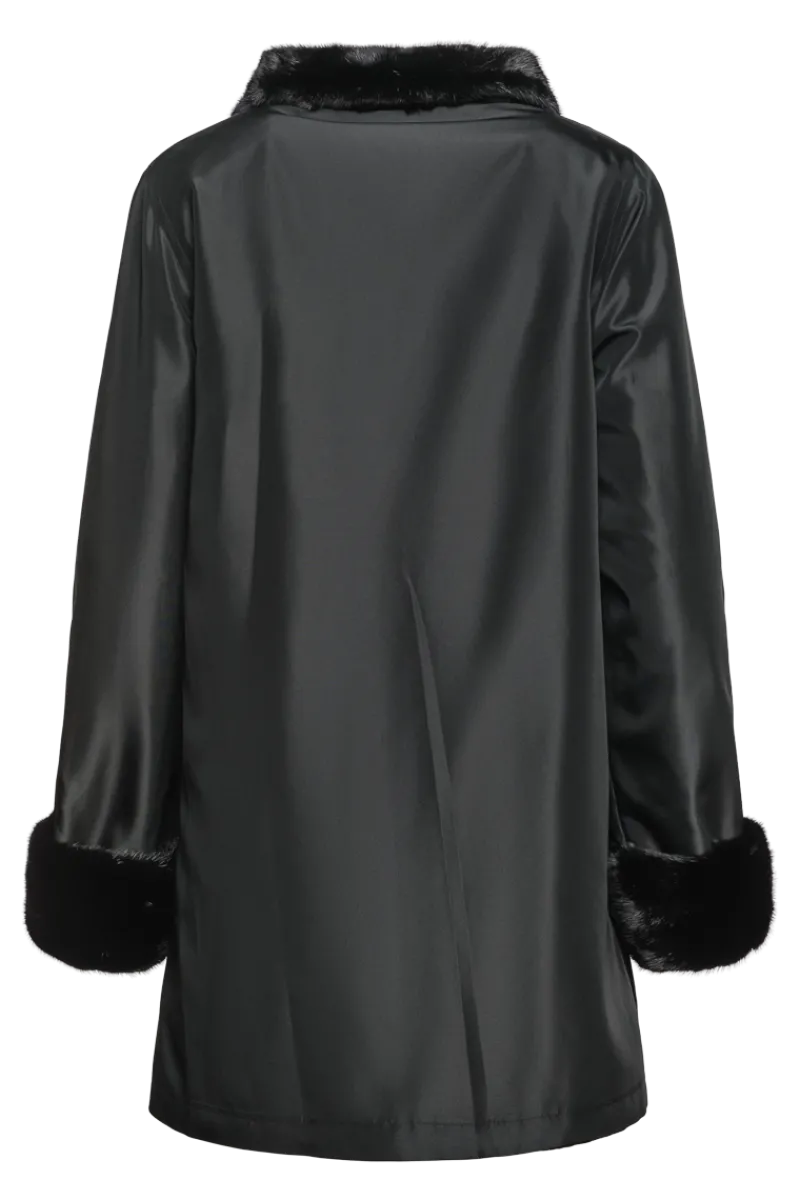 Clearance Reversible Sheared & Long Haired Mink Fur Jacket Women Mink|Fur Jackets