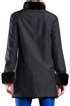 Clearance Reversible Sheared & Long Haired Mink Fur Jacket Women Mink|Fur Jackets