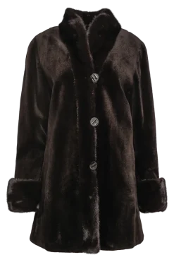 Clearance Reversible Sheared & Long Haired Mink Fur Jacket Women Mink|Fur Jackets