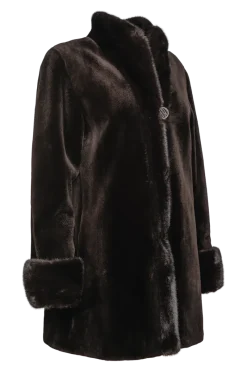 Clearance Reversible Sheared & Long Haired Mink Fur Jacket Women Mink|Fur Jackets