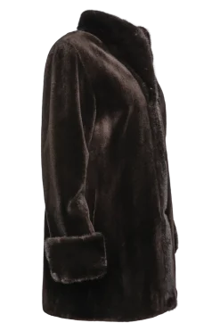 Clearance Reversible Sheared & Long Haired Mink Fur Jacket Women Mink|Fur Jackets
