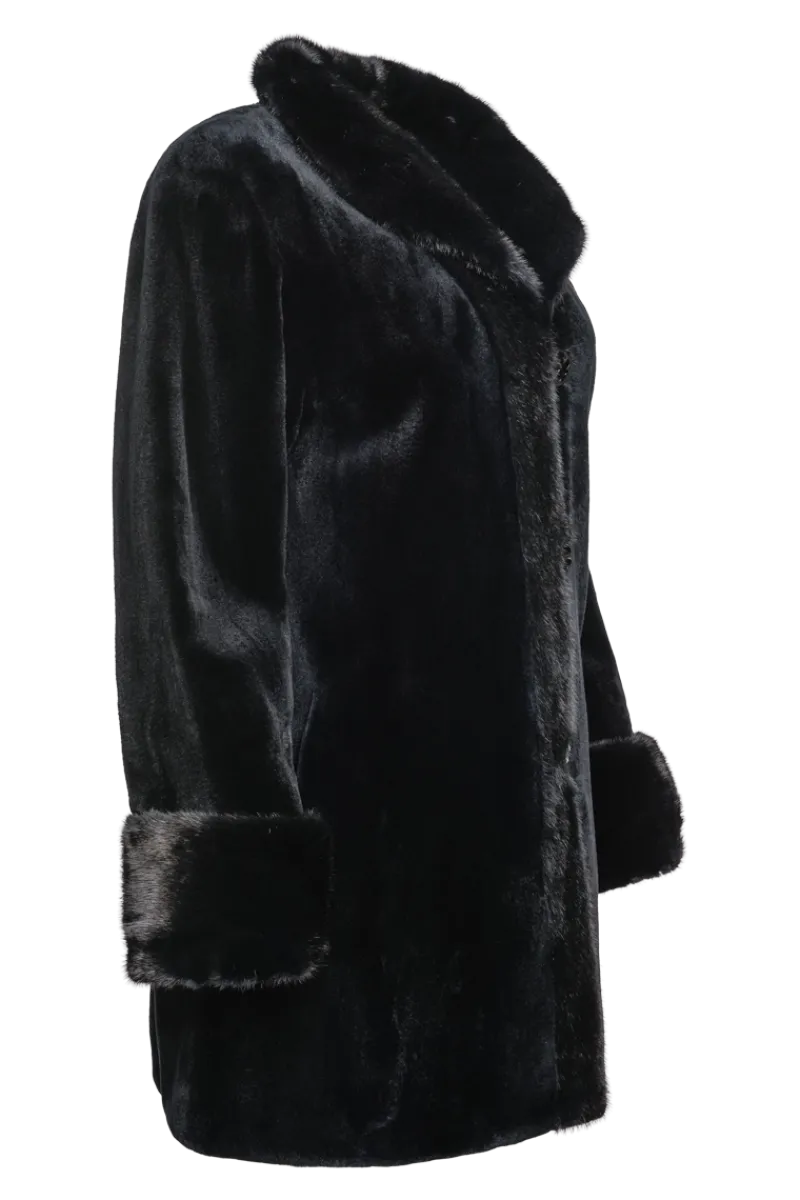 Clearance Reversible Sheared & Long Haired Mink Fur Jacket Women Mink|Fur Jackets