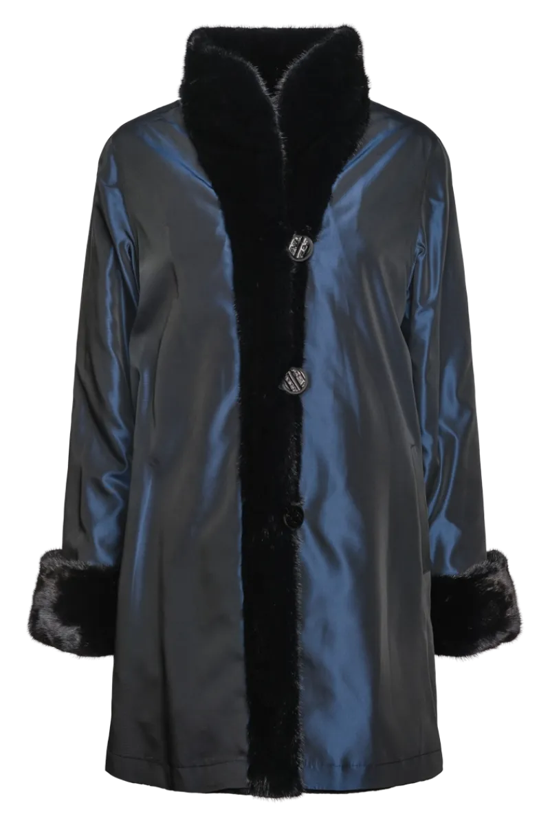 Clearance Reversible Sheared & Long Haired Mink Fur Jacket Women Mink|Fur Jackets