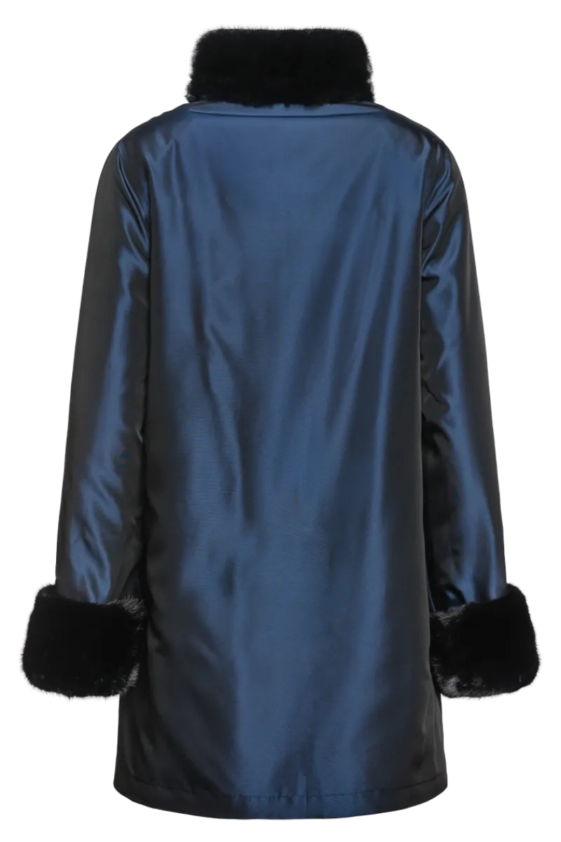 Clearance Reversible Sheared & Long Haired Mink Fur Jacket Women Mink|Fur Jackets