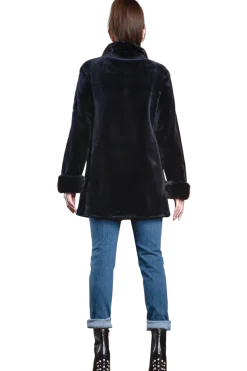 Clearance Reversible Sheared & Long Haired Mink Fur Jacket Women Mink|Fur Jackets