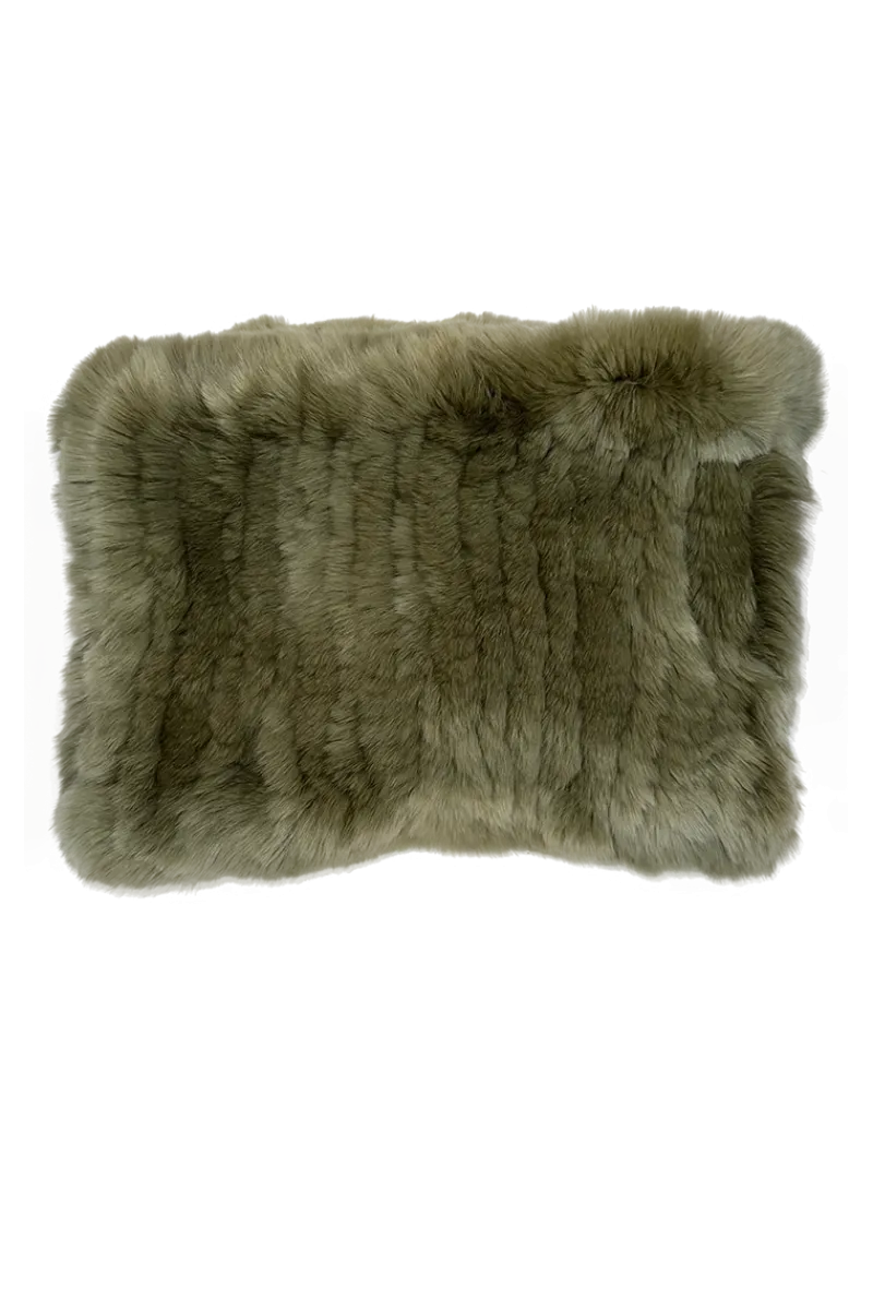 Hot Rex Rabbit Fur Funnel Women Scarves|Rex Rabbit