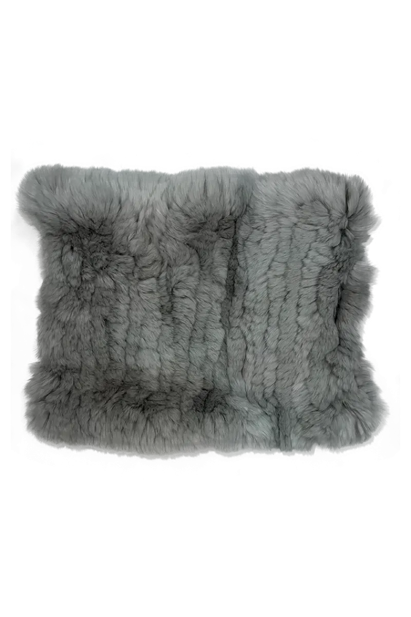 Hot Rex Rabbit Fur Funnel Women Scarves|Rex Rabbit