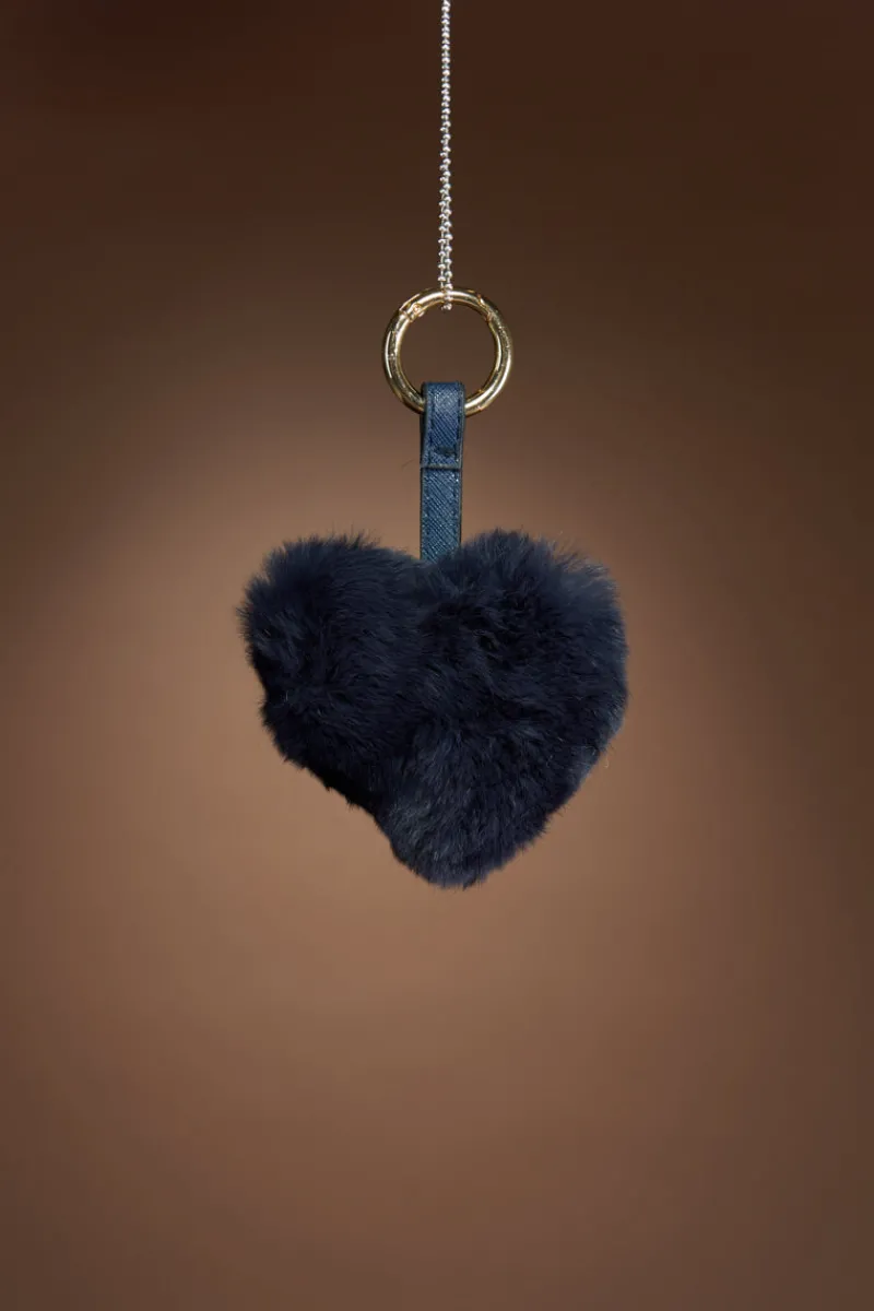 Sale Rex Rabbit Heart Fur Keychain Women Boots & Handbags