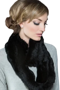 Rex Rabbit Infinity Fur Scarf Women Scarves|Rex Rabbit