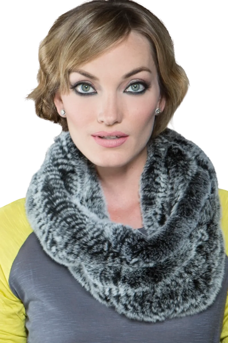 Rex Rabbit Infinity Fur Scarf Women Scarves|Rex Rabbit