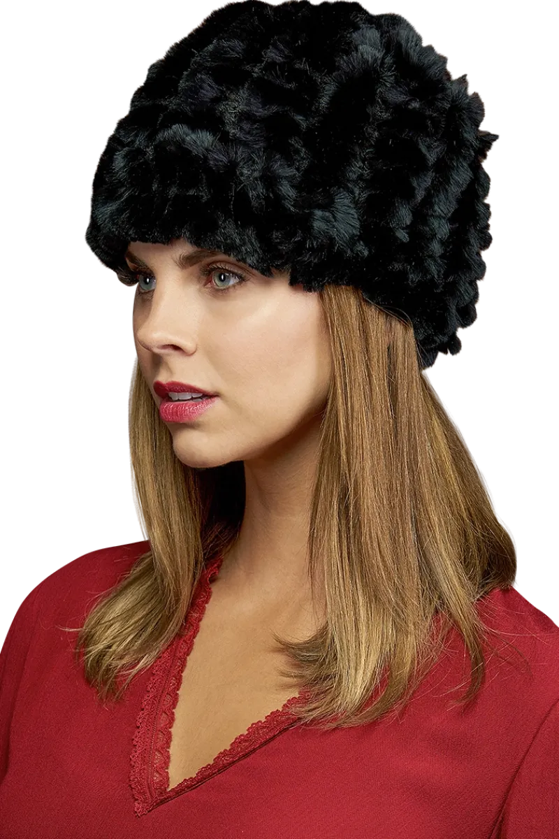 Outlet Rex Rabbit Knitted Fur Cap Women Hats|Rex Rabbit