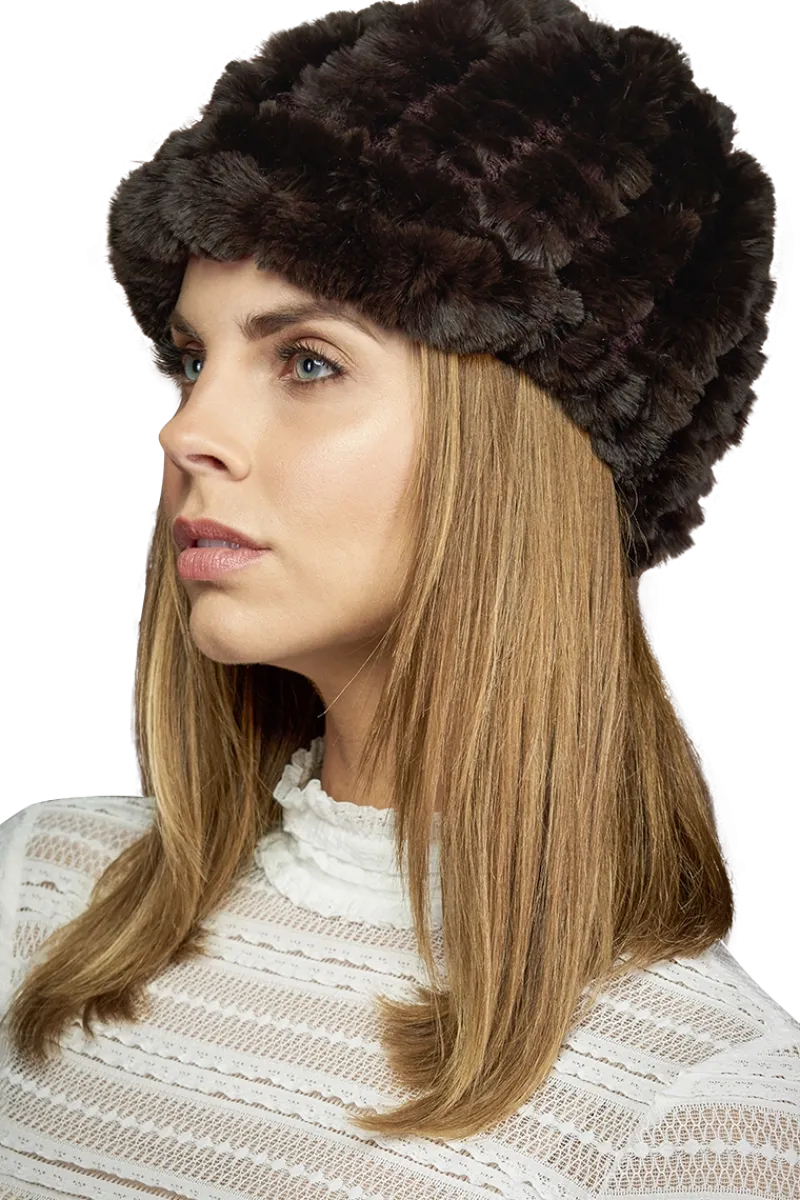 Outlet Rex Rabbit Knitted Fur Cap Women Hats|Rex Rabbit