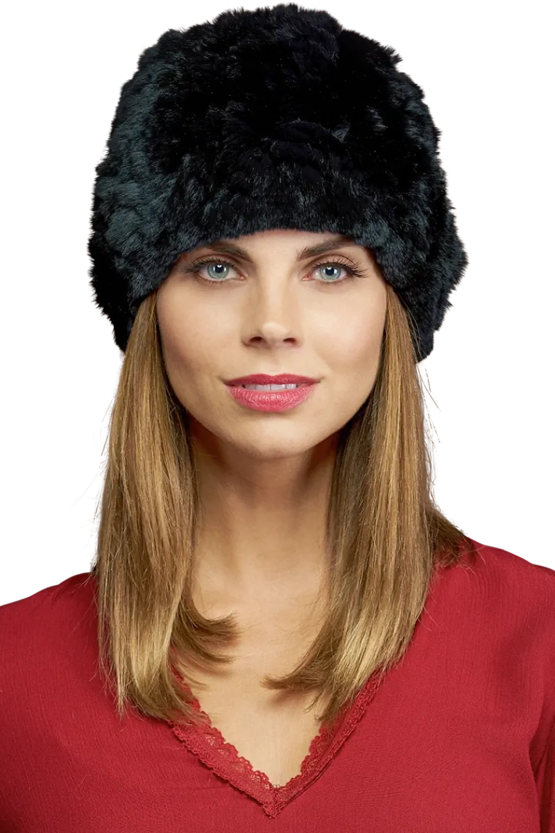 Sale Rex Rabbit Slouch Fur Hat Women Hats|Rex Rabbit