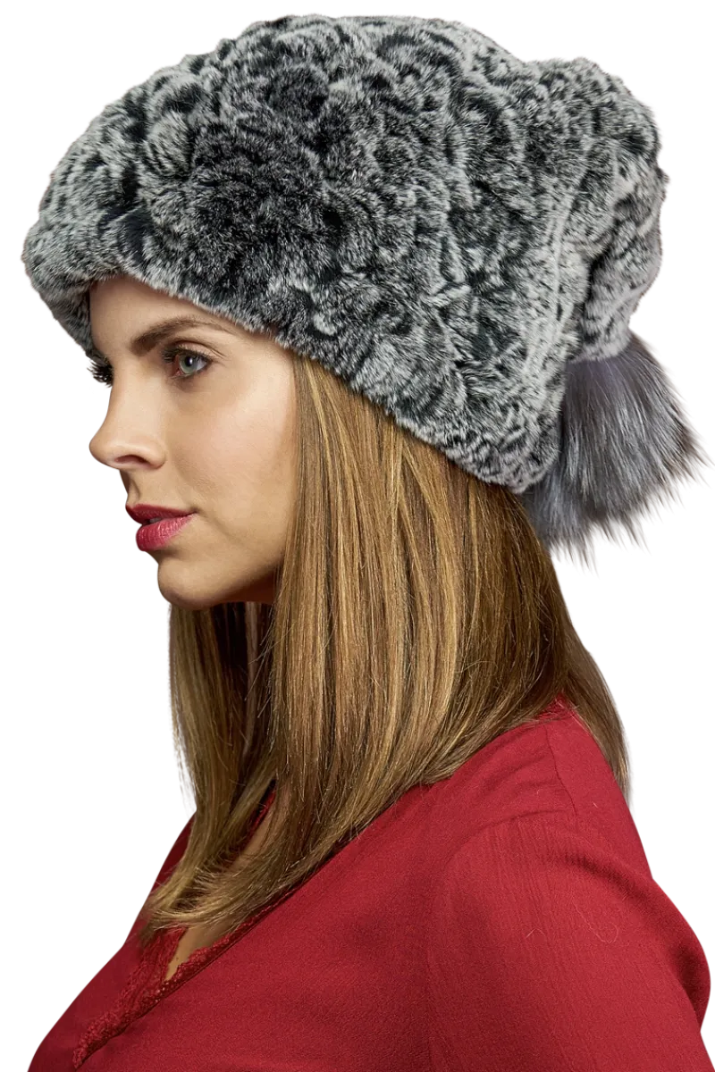 Sale Rex Rabbit Slouch Fur Hat Women Hats|Rex Rabbit
