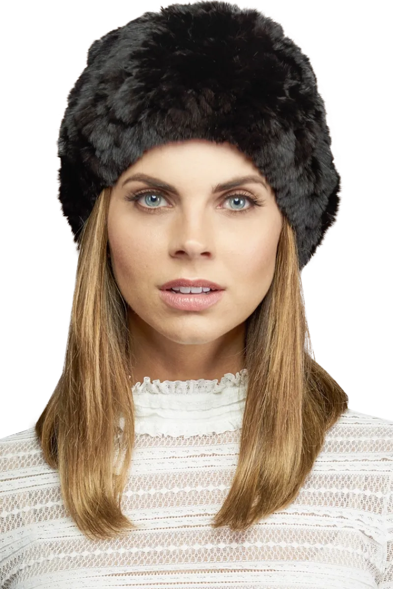 Sale Rex Rabbit Slouch Fur Hat Women Hats|Rex Rabbit