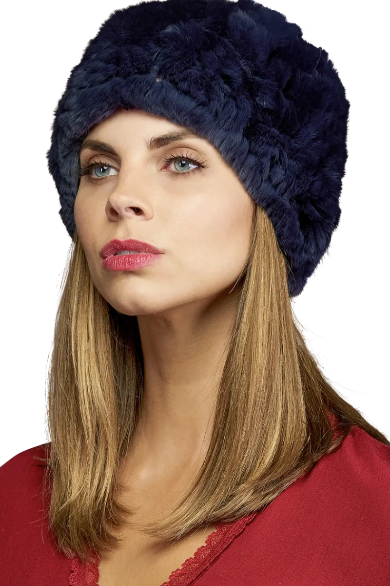 Sale Rex Rabbit Slouch Fur Hat Women Hats|Rex Rabbit