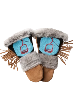 Online Ruffy Long Cuff Mittens Women Gloves