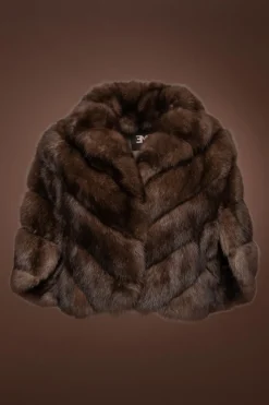 Russian Sable Fur Cape Women Fur Jackets