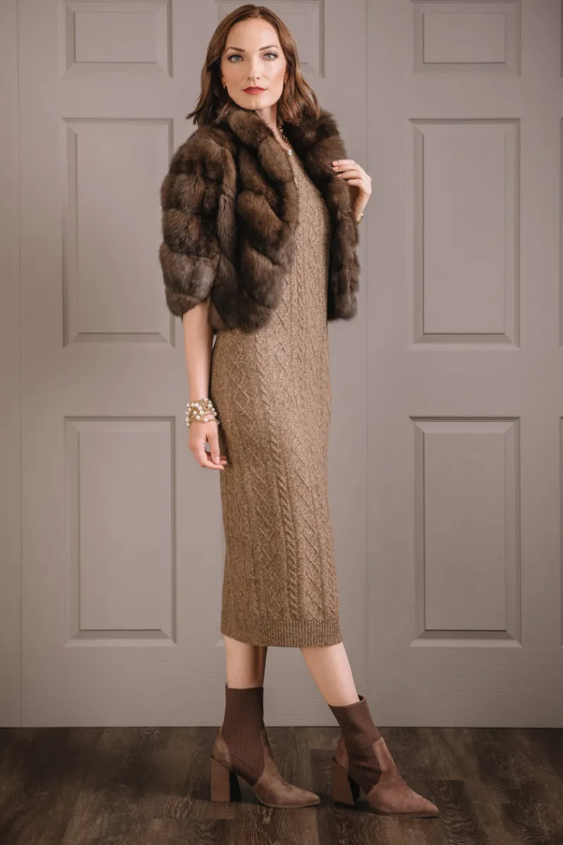 Russian Sable Fur Cape Women Fur Jackets