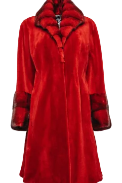 New Sheared & Long Haired Mink Fur Coat Women Mink|Fur Coats