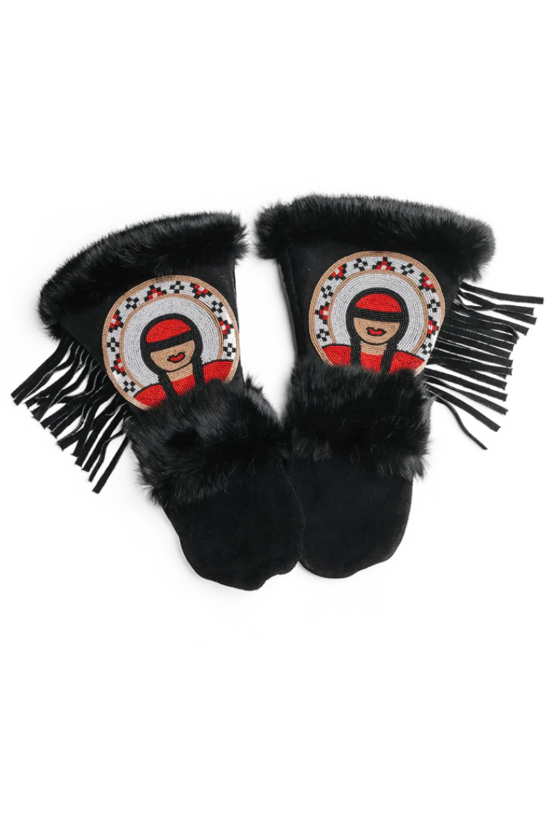 Discount Sings Alone Long Cuff Mittens Women Gloves|Rex Rabbit