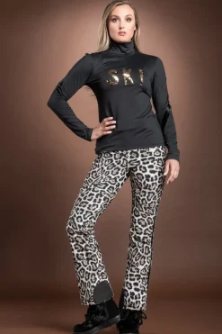 Best Ski Print Sequin Base Layer Women Ski Layers