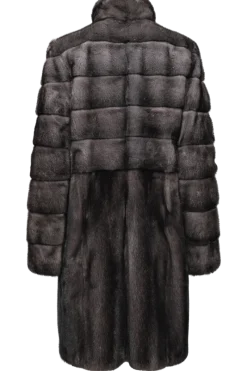 Discount Mink Fur Coat - Horizontal Top Women Mink|Fur Coats