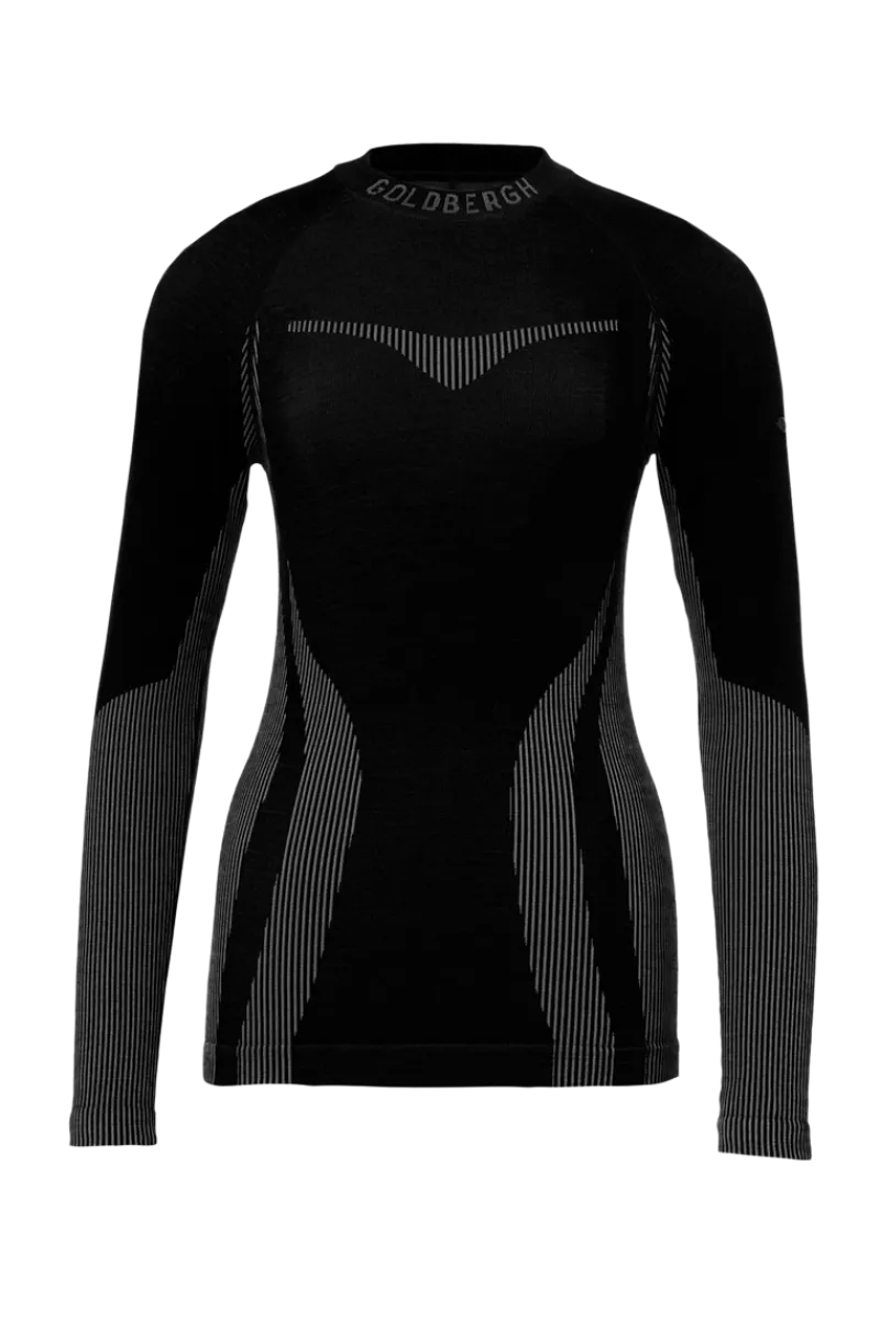 Outlet Slick Seamless Knit Base Layer Long Sleeve Women Ski Layers