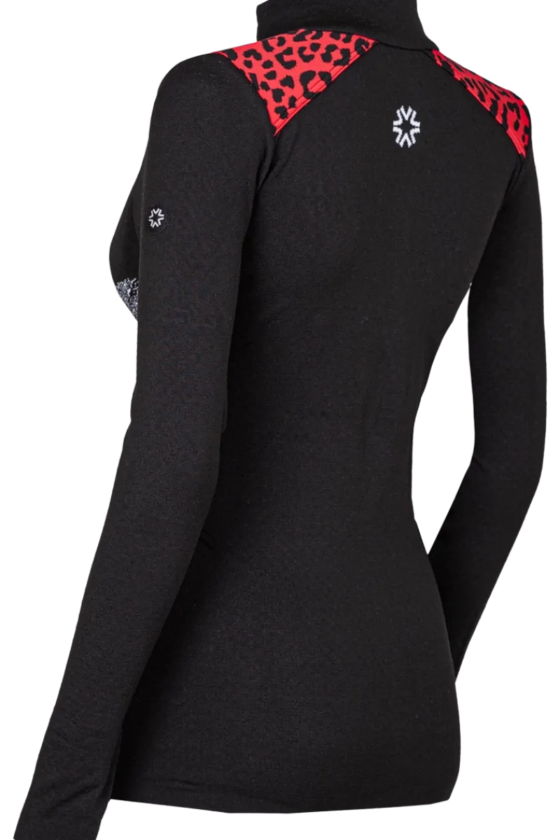 New Snowdrop Knitted Half-Zip Sweater Women Ski Layers