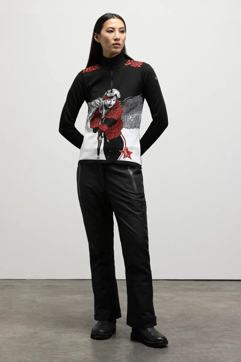 New Snowdrop Knitted Half-Zip Sweater Women Ski Layers