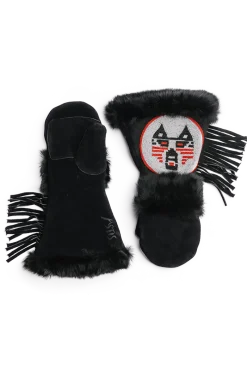 Soldier Wolf Long Cuff Mittens Women Gloves|Rex Rabbit