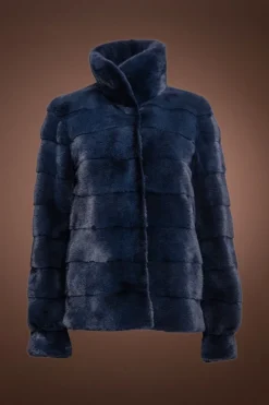 Online Sporty Reversible Sheared Mink Fur Jacket Women Fur Jackets