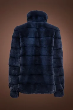 Online Sporty Reversible Sheared Mink Fur Jacket Women Fur Jackets