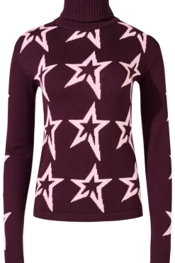Clearance Star Dust Merino Wool Sweater Women Ski Layers