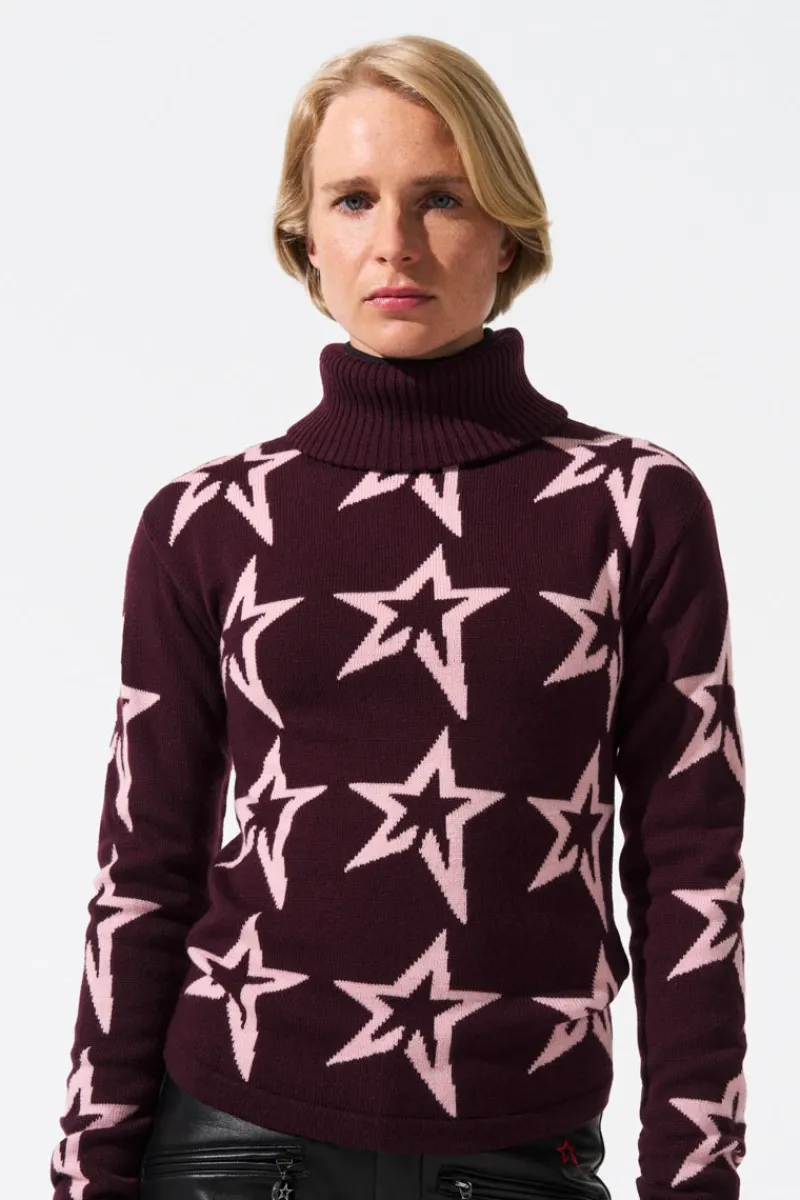 Clearance Star Dust Merino Wool Sweater Women Ski Layers