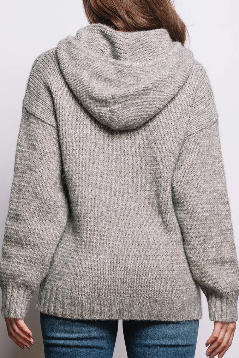 Clearance Stella Glitter Alpaca Wool Hoodie Women Après Ski