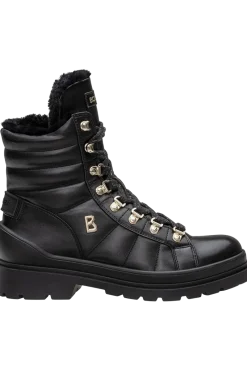Outlet St. Moritz Stitched Leather & Shearling Spike Boots Women Boots & Handbags