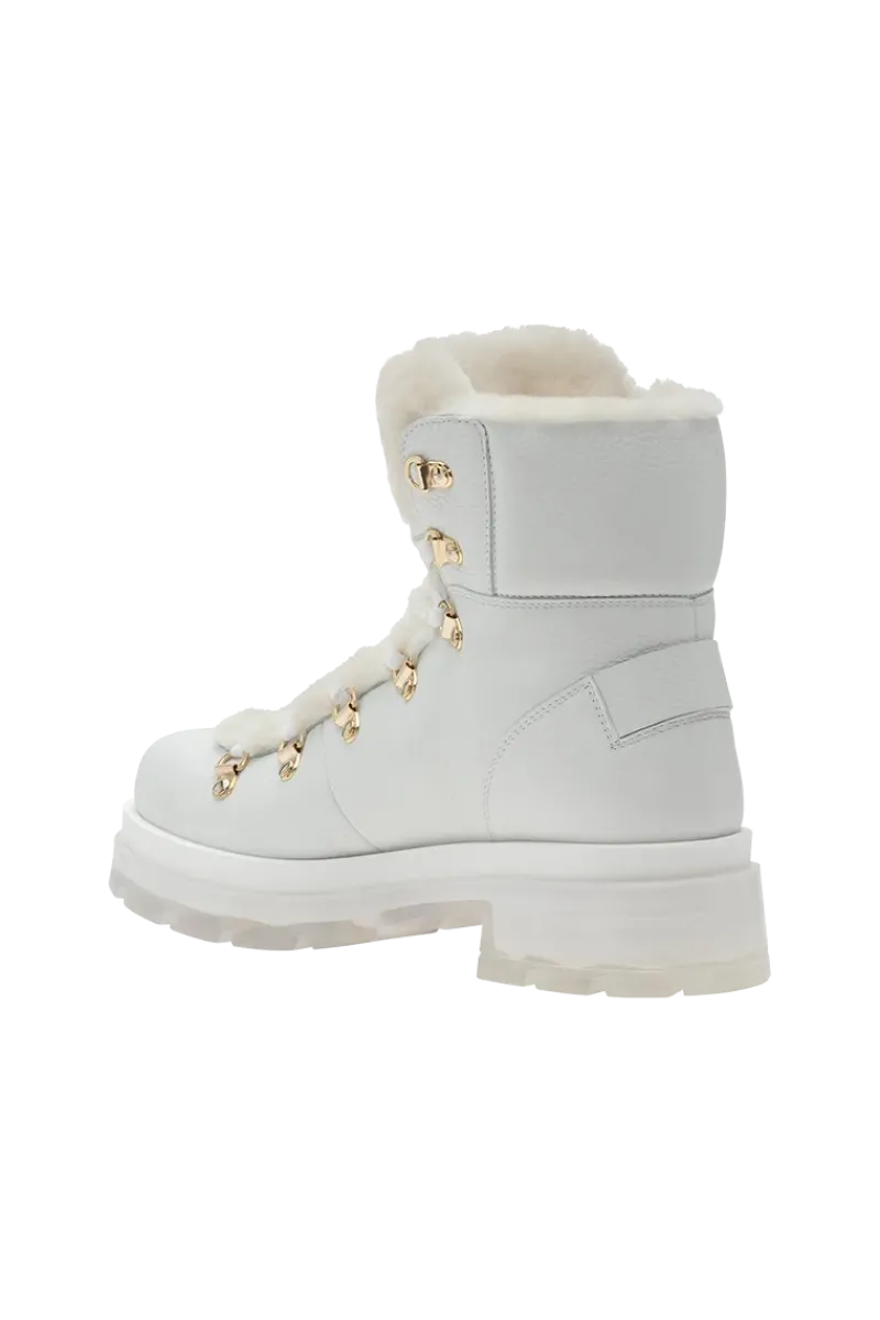 Sale Swansea Grain Leather Transparent Sole Shearling Boots Women Boots & Handbags