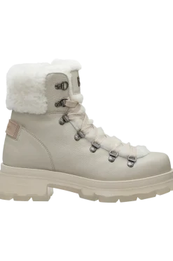 Hot Swansea Two-Tone Grain Leather Translucent Sole Shearling Boots Women Boots & Handbags