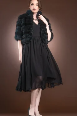 New Horizontal Sable Bolero Fur Jacket Women Fur Jackets