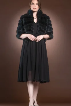 New Horizontal Sable Bolero Fur Jacket Women Fur Jackets