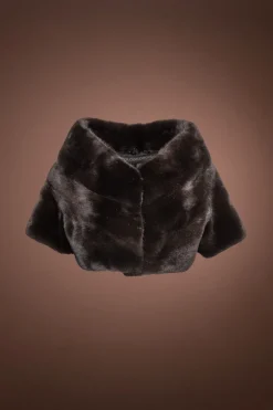 Online Triangle Shaped Mink Fur Shrug Women Fur Jackets