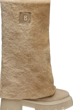 New Turin Grained Leather Tall Shearling Boots Women Boots & Handbags
