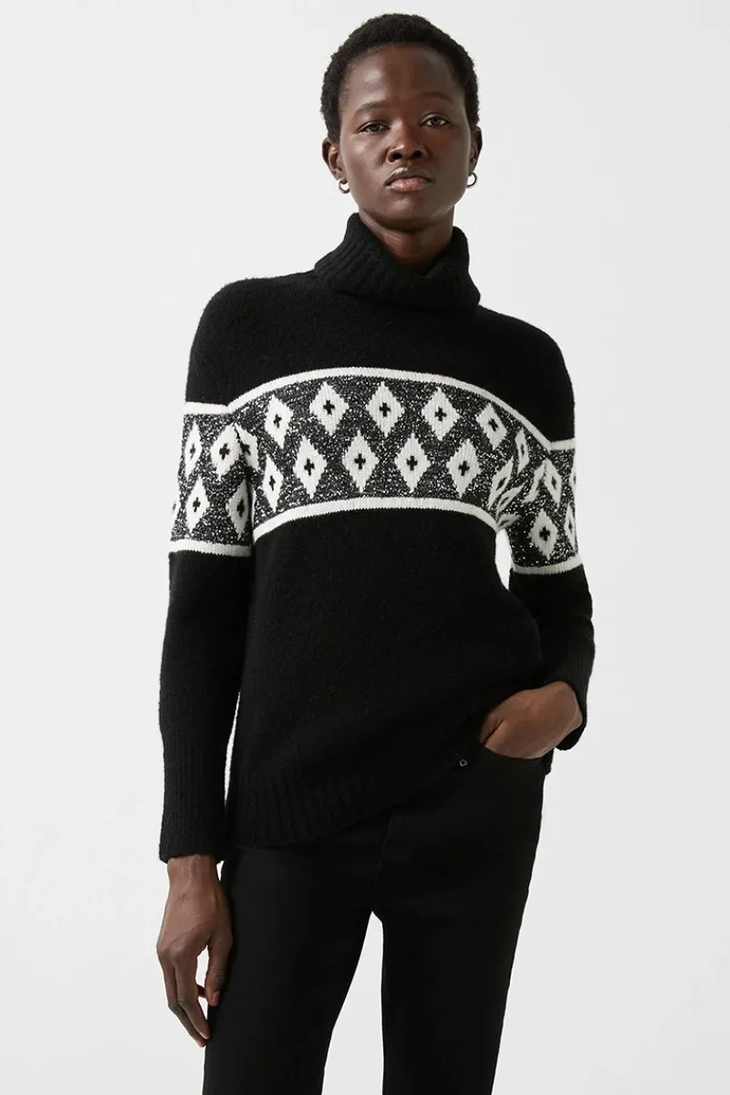 New Uda Sequin Wool Sweater Women Ski Layers