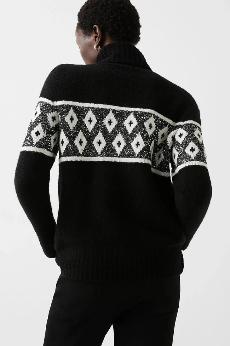 New Uda Sequin Wool Sweater Women Ski Layers