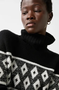 New Uda Sequin Wool Sweater Women Ski Layers